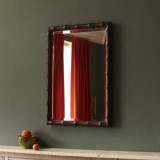 Baloo Bamboo Mirror in Ebony