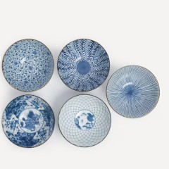 Nishikawa Japan - 5 Ceramic Bowls