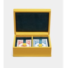 Leather Box Playing Cards Set