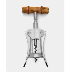 Bamboo Cork Screw Bottle Opener