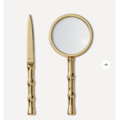 Aerin - Ava Bamboo Magnifying Glass and Letter Opener