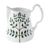 Ceramic Pitcher with hand painted Indigofera