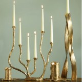 Osanna Visconti  - Alga Hand-Cast Bronze Candle Holder