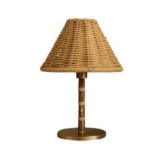 2 bamboo table lamps