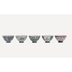 Nishikawa Japan - Small Soy Sauce Bowls (Set of 5)