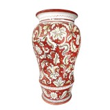 Sveva's Home Ornato Red Ceramic Umbrella Holder
