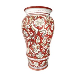 Sveva's Home Ornato Red Ceramic Umbrella Holder