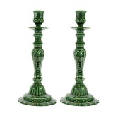 2 Ceramic Candle Holders