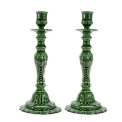 2 Ceramic Candle Holders