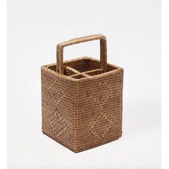 Rattan Cutlery Holder