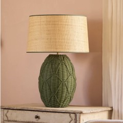 Birdie Fortescue - Rattan Lamp and Lampshade