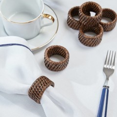 Rattan Napkin Rings (Set of 12)