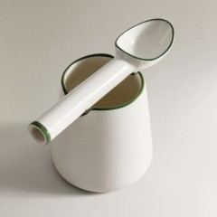 Stoneware Ice Cream serving set